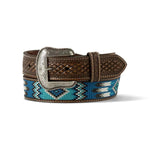 Ariat Southwestern Embroidered Sky- Mens Leather Belt - Hatcountry