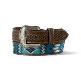 Ariat Southwestern Embroidered Sky- Mens Leather Belt - Hatcountry