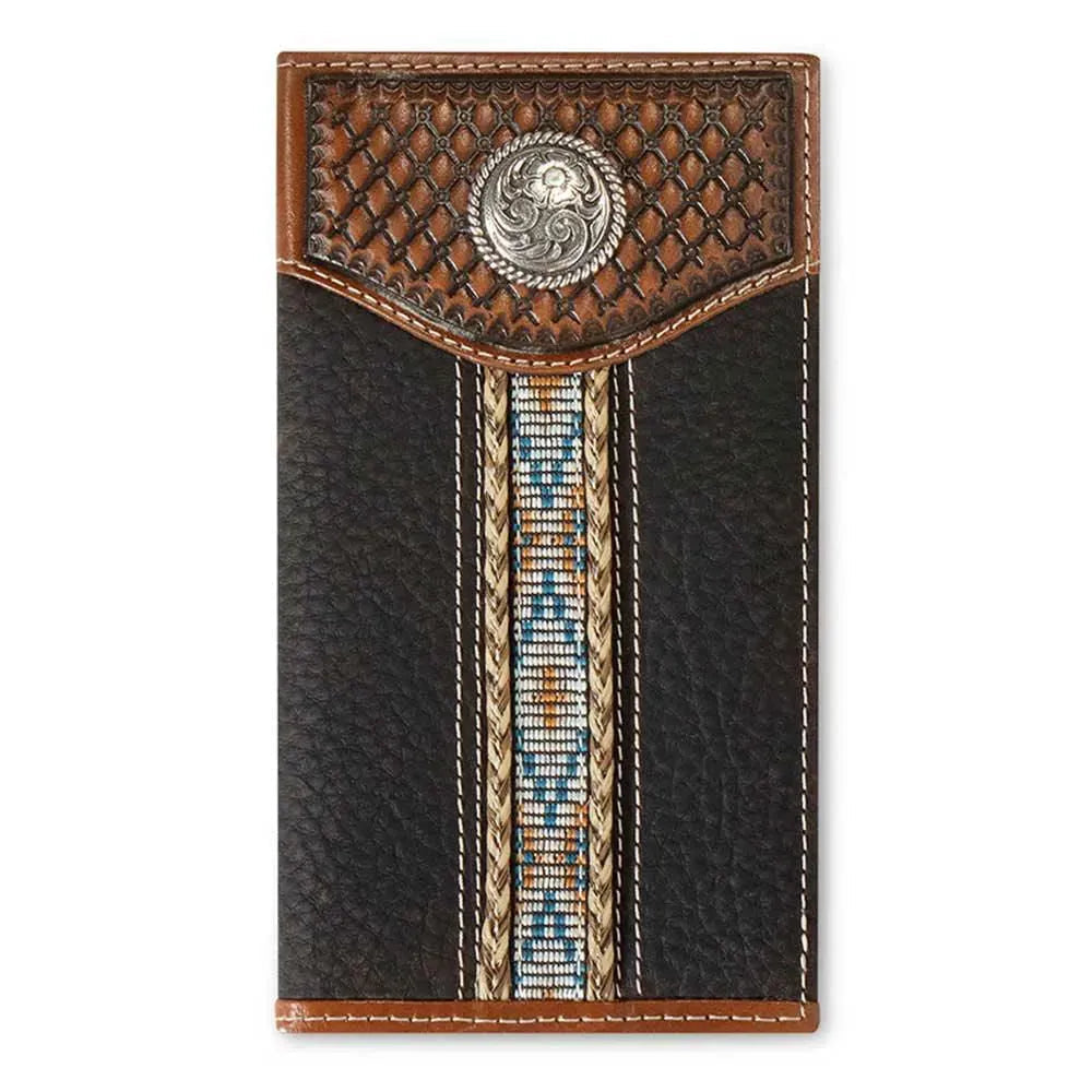 Ariat Embroidered Southwest Inlay - Men's Rodeo Wallet main image 1