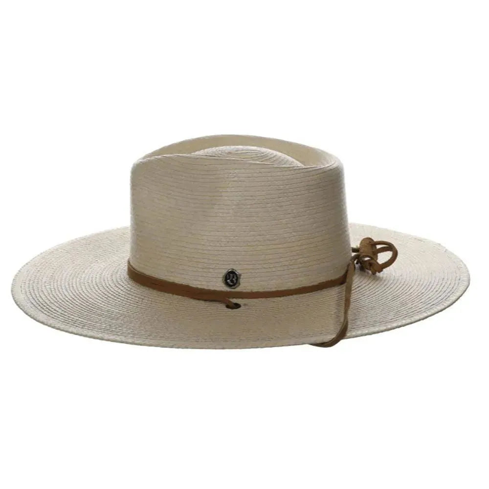 Biltmore Canyon Moon - Wide Brim Mexican Palm Straw Fedora Hat - Hatcountry