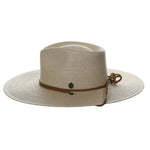Biltmore Canyon Moon - Wide Brim Mexican Palm Straw Fedora Hat - Hatcountry