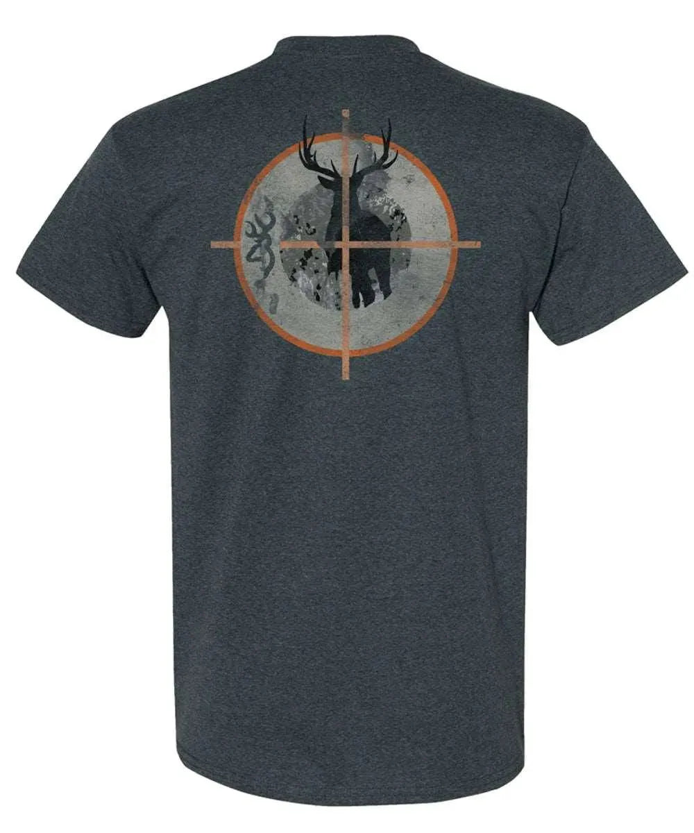 Browning Crosshair Buck (Charcoal) Mens T-Shirt Hatcountry