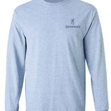 Browning Signature Buckmark (Sport Grey) - Mens Long Sleeve T-Shirt - Hatcountry