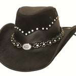Bullhide Back In Black - Shapeable Leather Cowgirl Hat - Hatcountry