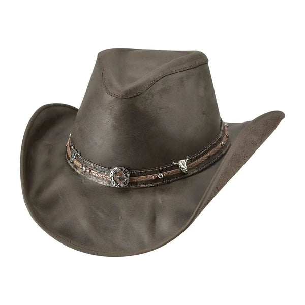 Bullhide Blazing A Trail - Leather Cowboy Hat - Hatcountry