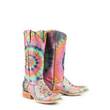 Tin Haul Groovy - Women's Leather Cowgirl Boot