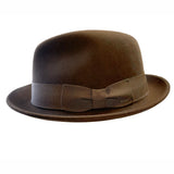 Bailey Center Dent Fedora (Pecan)- Wool Felt Fedora Hat (Closeout)