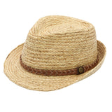 Peter Grimm Clayton - Straw Fedora Hat