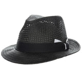 Dorfman Pacific Alaric - Straw Fedora Hat