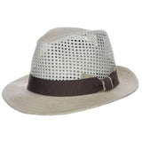 Dorfman Pacific Alaric - Straw Fedora Hat