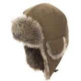 Dorfman Pacific Alastair - Vegan Fur Lined Aviator Cap