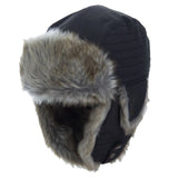 Dorfman Pacific Alastair - Vegan Fur Lined Aviator Cap