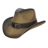 Dorfman Pacific Remington - Toyo Straw Pinchfront Cowboy Hat