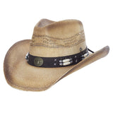 Dorfman Pacific Weston - Toyo Straw Pinchfront Cowboy Hat
