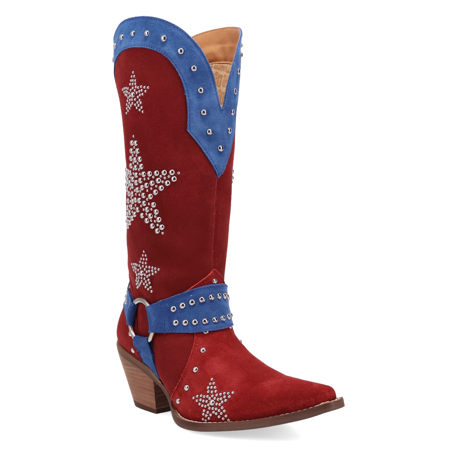 Dingo Lucky Stars - Women's Suede Cowgirl Boots
