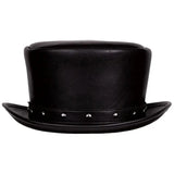 Deadwood Trading Brimstone - Faux Leather Deadman Steampunk Top Hat - Hatcountry