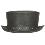 Deadwood Trading Brimstone - Faux Leather Deadman Steampunk Top Hat - Hatcountry