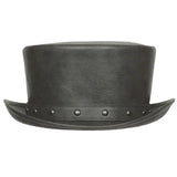 Deadwood Trading Brimstone - Faux Leather Deadman Steampunk Top Hat - Hatcountry