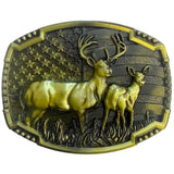 Deadwood Trading Buck Country (Antique Gold) - Belt Buckle