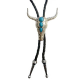 Deadwood Tradiing Turquoise Longhorn - Bolo Tie