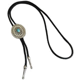 Deadwood Silver Sunburst (Turquoise)- Bolo Tie