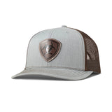 ARIAT Embossed Shield (Grey) - Trucker Cap