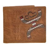 HOOey Inlay Aztec Hands-Up (Brown) - Men's Bifold Wallet