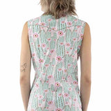 Honey Creek Sleeveless Cactus - Women's Western Blouse