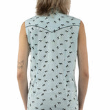 Honey Creek Sleeveless Horses - Women's Western Blouse