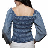 Honey Creek Bohemian Denim - Women's Western Blouse