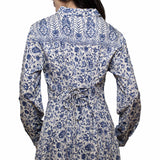 Honey Creek Chinoiserie Print - Women's Western Blouse