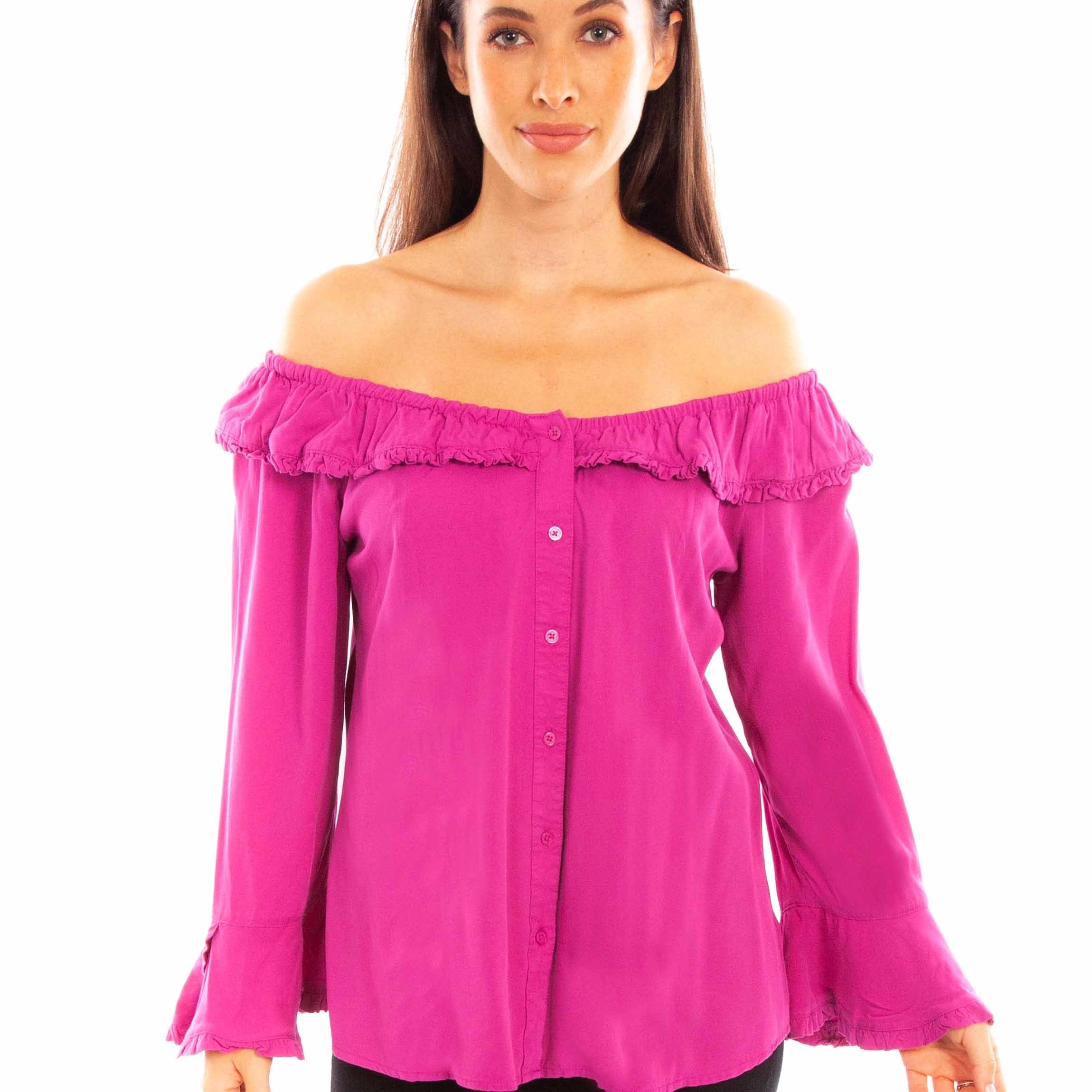 Honey Creek Off Shoulder - Women's Western Blouse