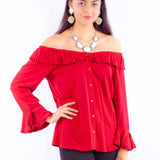 Honey Creek Off Shoulder - Women's Western Blouse
