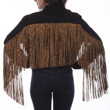 Honey Creek Leopard Fringe - Women's Jean Jacket