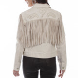 Honey Creek Embroidery Fringe - Women's Jean Jacket