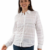 Honey Creek Patchwork Ruffles - Women's Western Blouse