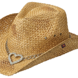 Peter Grimm Heart Attack - Straw Cowboy Hat