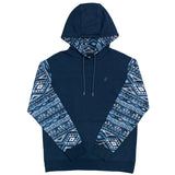 HOOey "Summit" (Navy/Aztec) - Mens Hoodie Sweatshirt (Closeout)