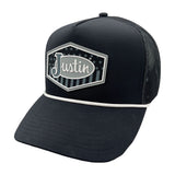 Justin USA Logo (Black) - Trucker Cap