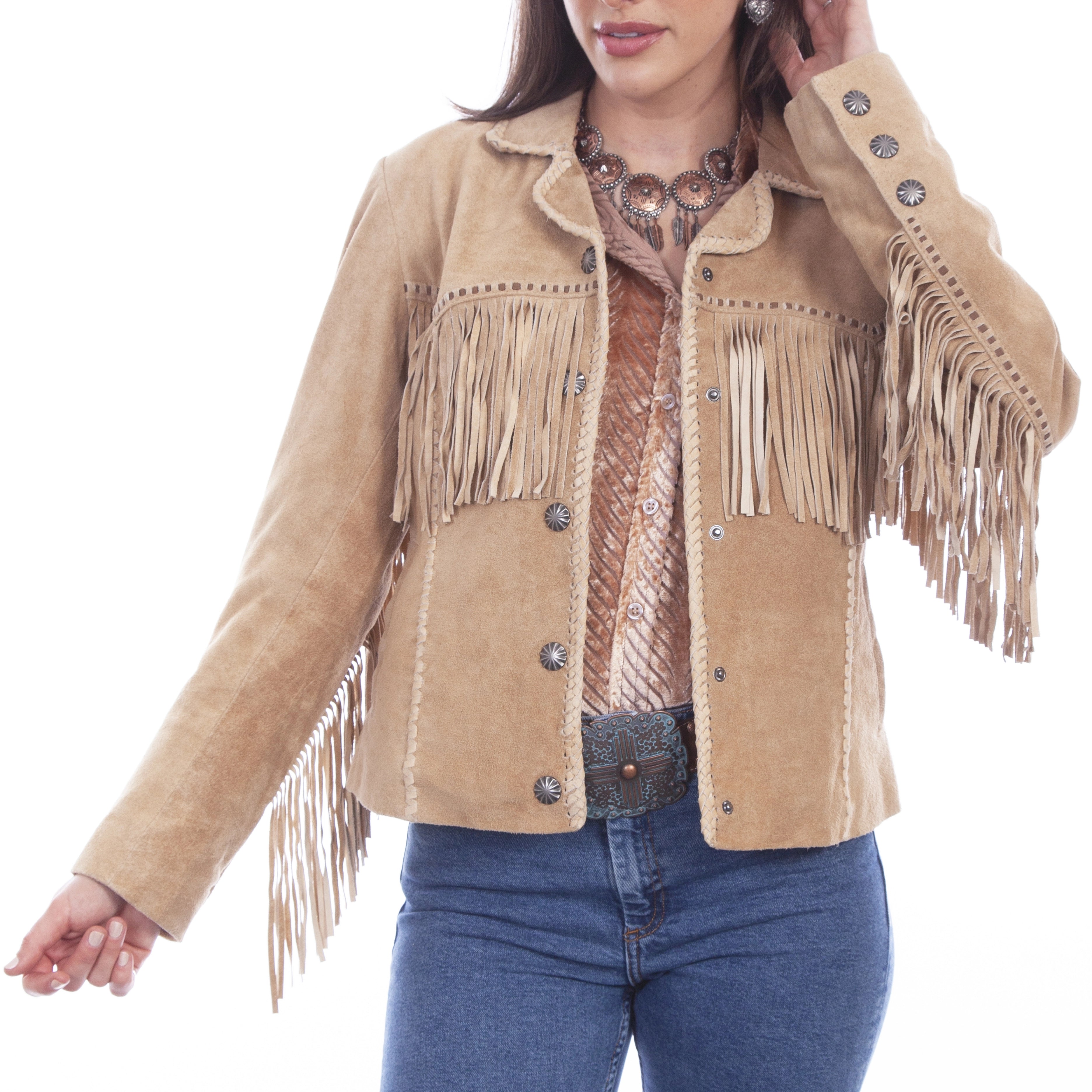 Scully Vintage Fringe - Women's Leather Jacket