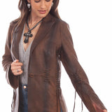 Scully Vintage Lacing - Women's Leather Jacket