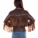 Scully Long Fringe - Women's Leather Jacket