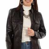 Scully Lambskin Lace - Women's Leather Jacket