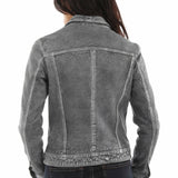 Scully Button Front - Women's Leather Jean Jacket