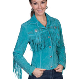 Scully Beaded Fringe - Women's Leather Jacket