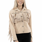 Scully Beaded Fringe - Women's Leather Jacket