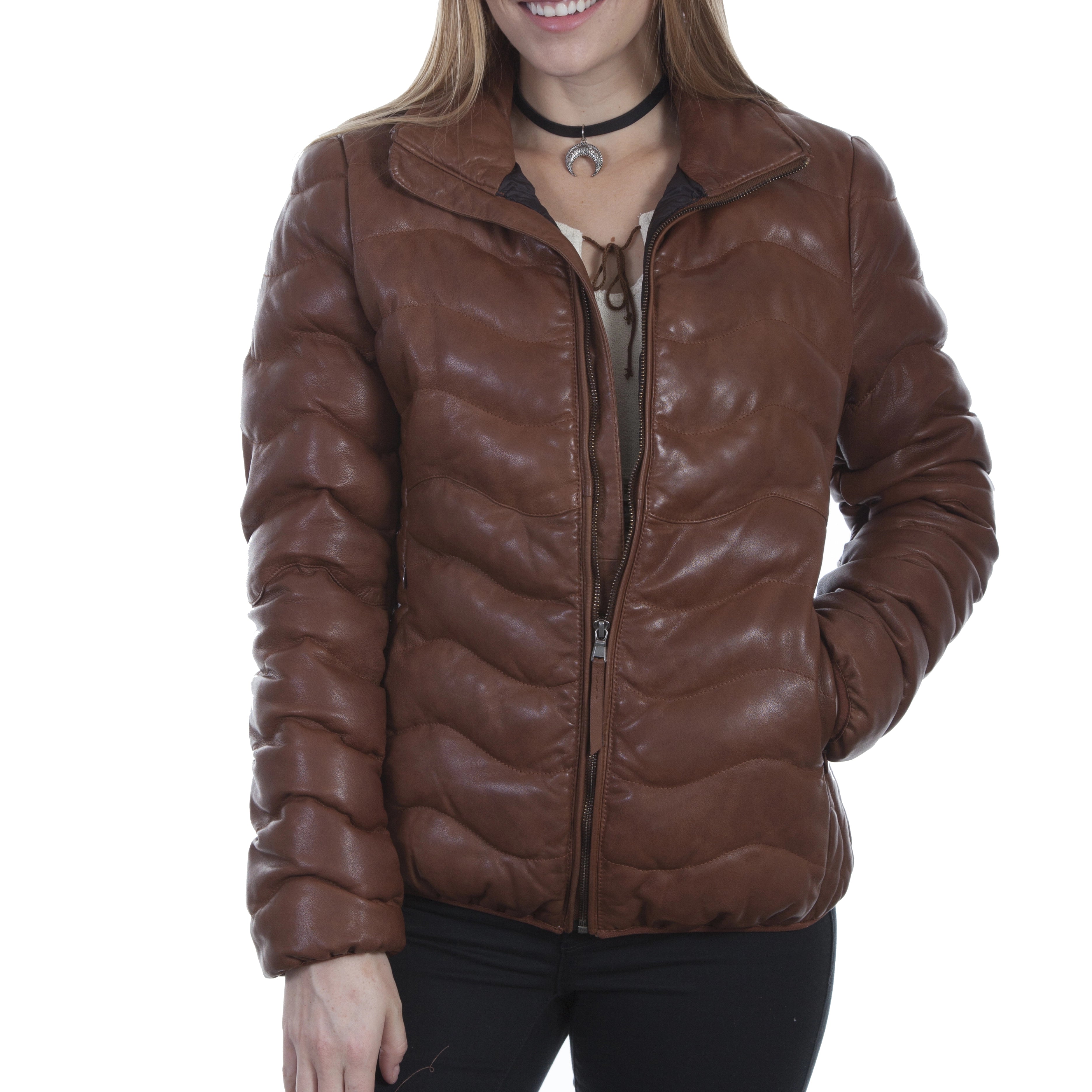 Scully Ribbed - Women's Leather Jacket