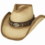 Bullhide Left Handed Gun - Shapeable Panama Straw Cowboy Hat - Hatcountry