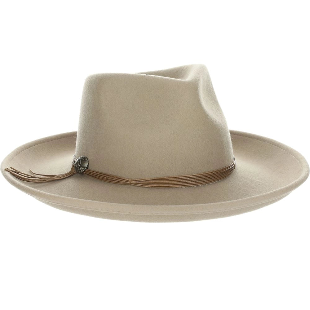Scala Palermo - Wide Brim Wool Felt Fedora Hat