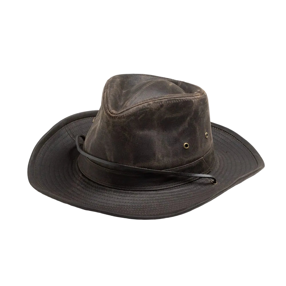 Dorfman Pacific Atlantic - Shapeable Oilskin Outdoorsman Hat